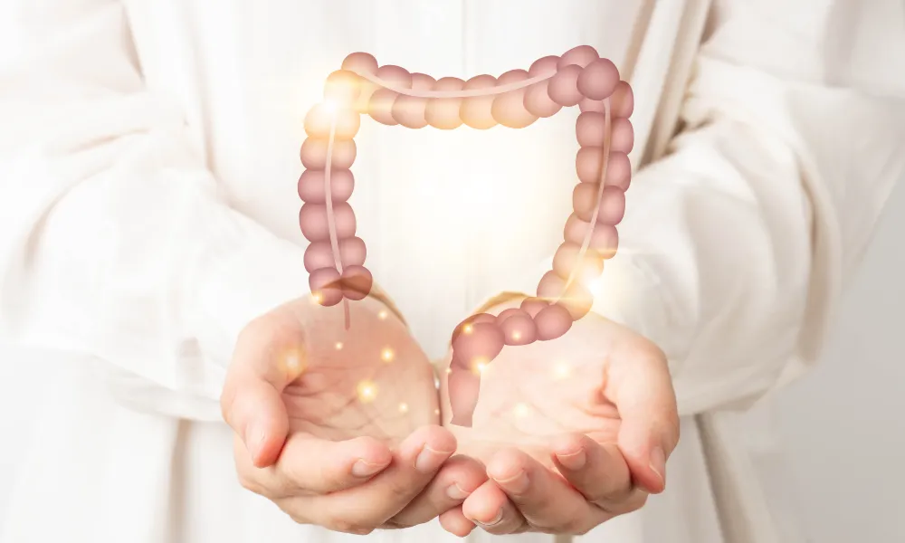 Man Holding Intestine