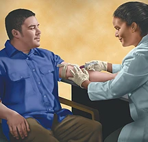 Hepatitis testing involves a simple blood test